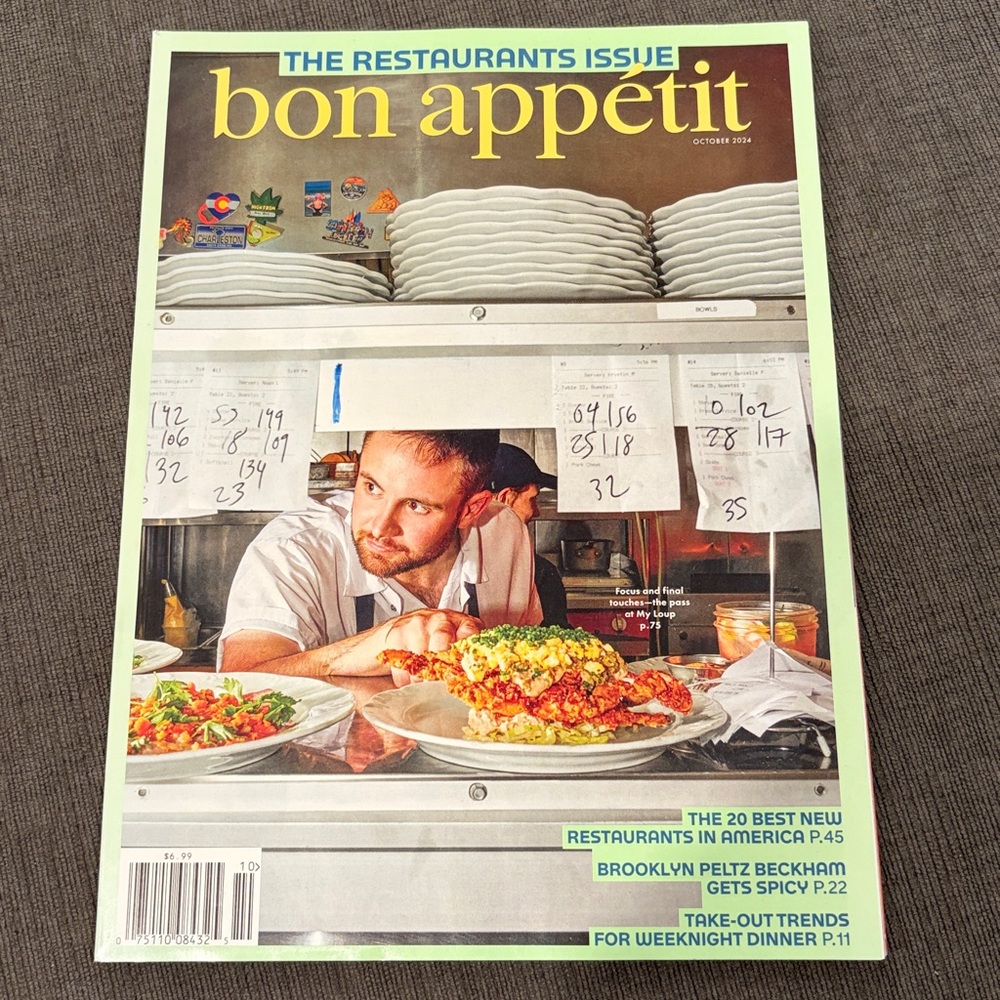 Bon Appetit Magazine October 2024 - The Restauraunts Issue   home cooking dining